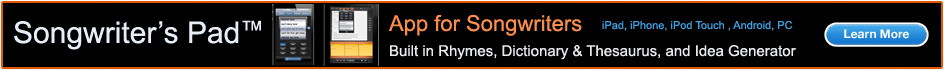 Get Songwriter's Pad Today